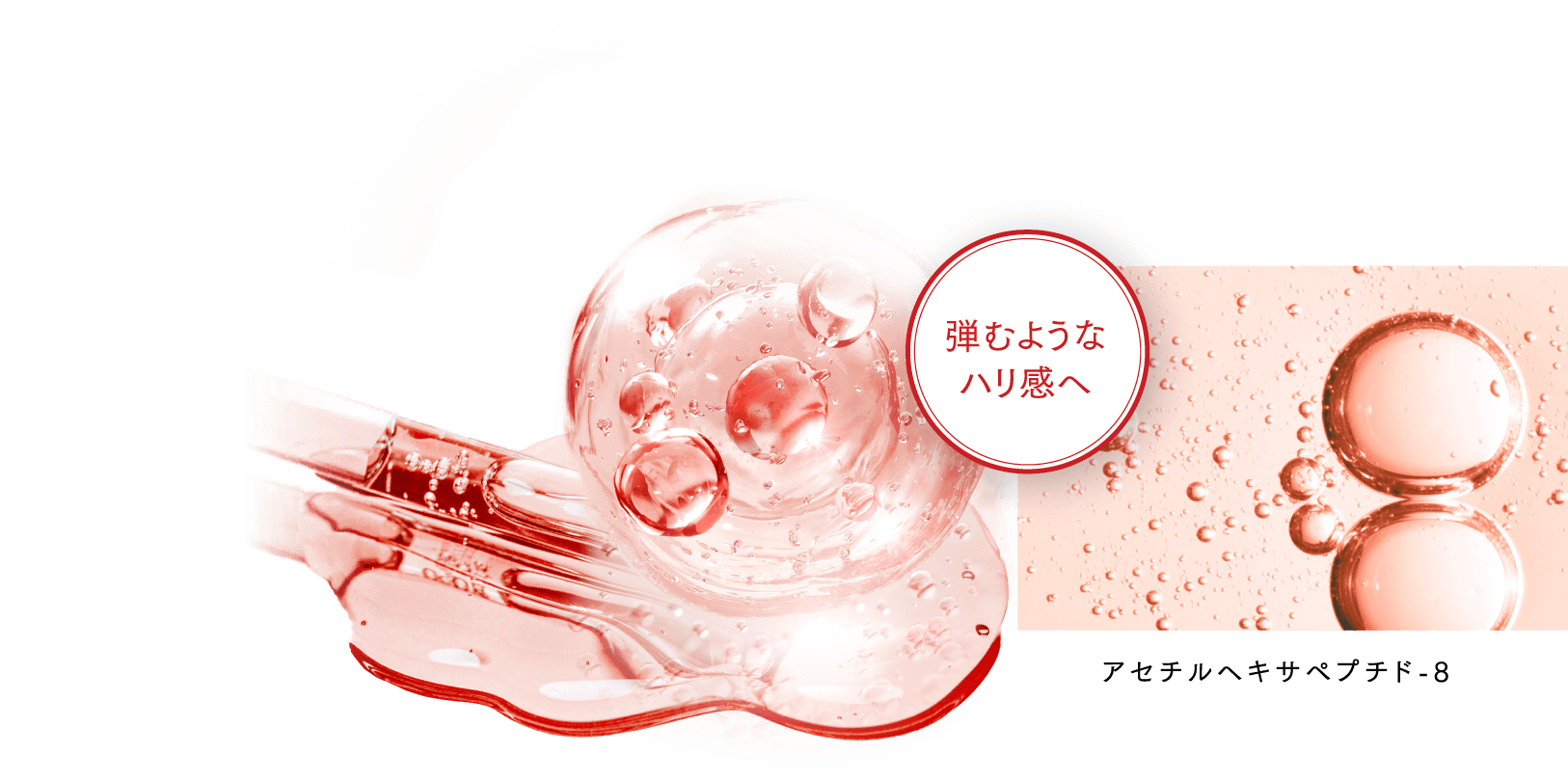弾むようなハリ感へ アセチルヘキサペプチド-8
