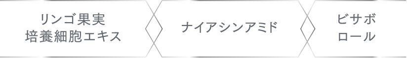 リンゴ果実培養細胞エキス ナイアシンアミド ビサボロール