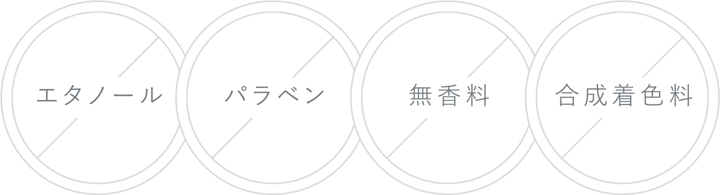 肌が求めているものだけを。こだわりのフリー処方。