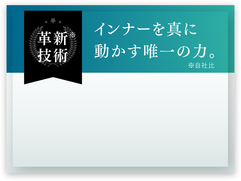 インナーを真に動かす唯一の力。